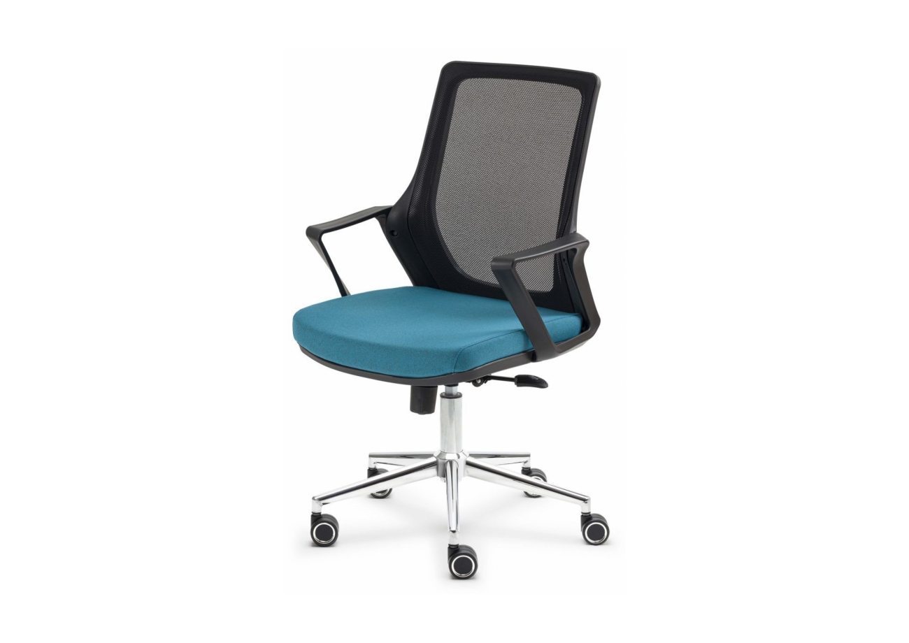 ALPHA OFFICE CHAIR CHROME FEET - AP 1512 K
