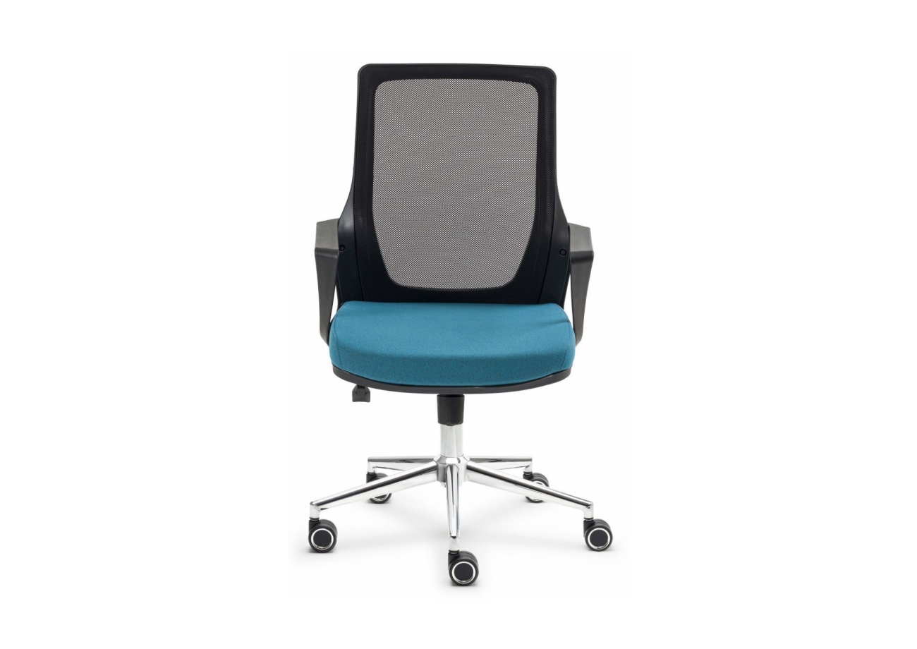 ALPHA OFFICE CHAIR CHROME FEET - AP 1512 K