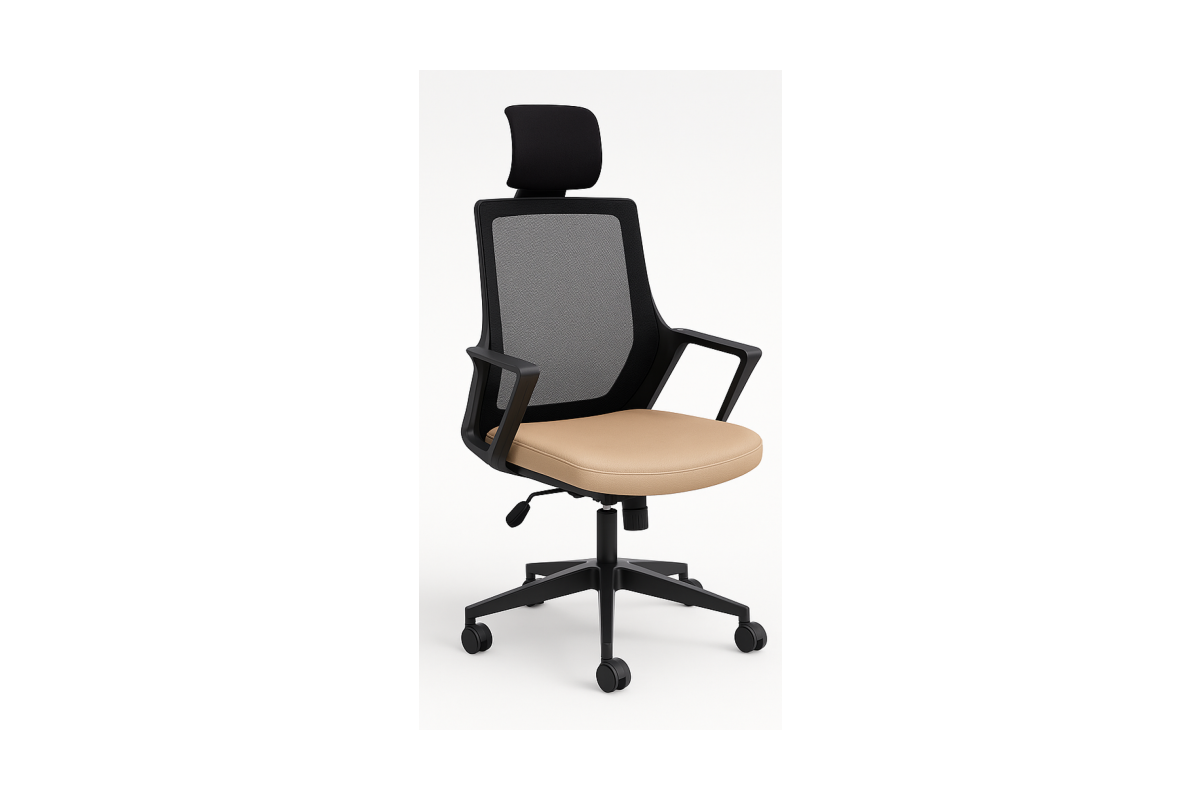 ALPHA EXECUTIVE CHAIR CHROME FEET- AP 1511 K
