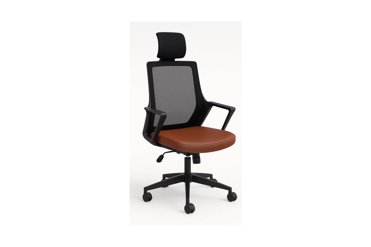 ALPHA EXECUTIVE CHAIR CHROME FEET- AP 1511 K