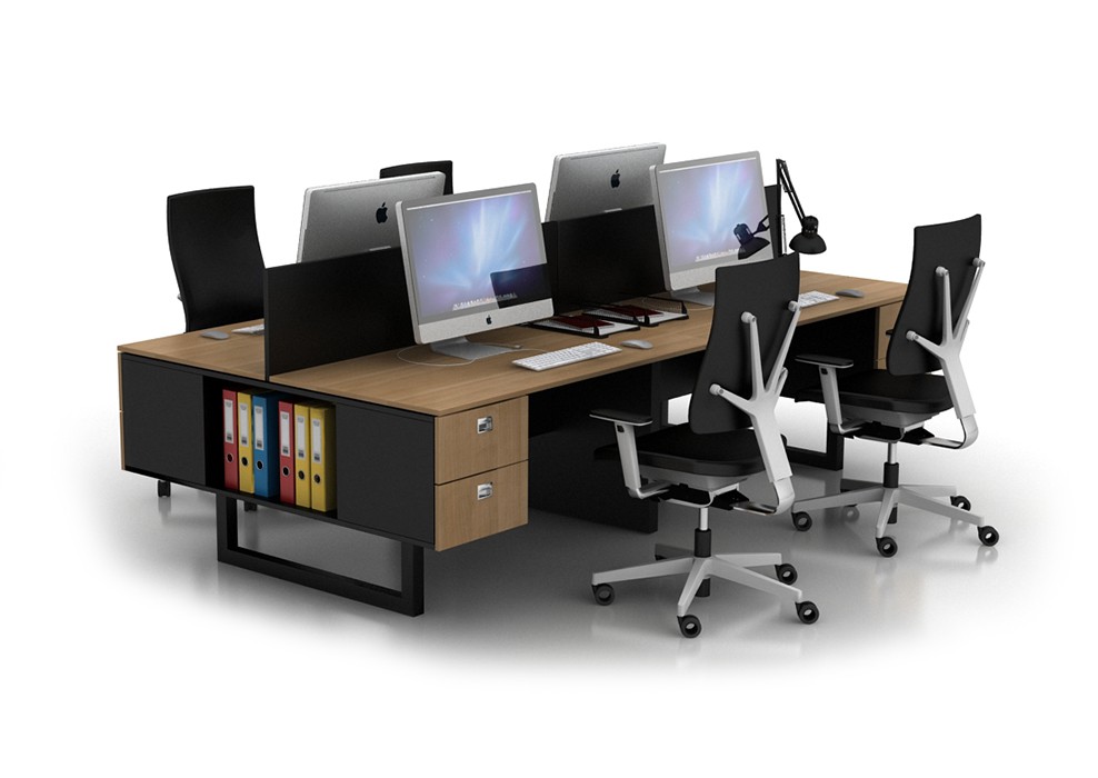 ASTRO 4 PERSON WORKSTATION DESK