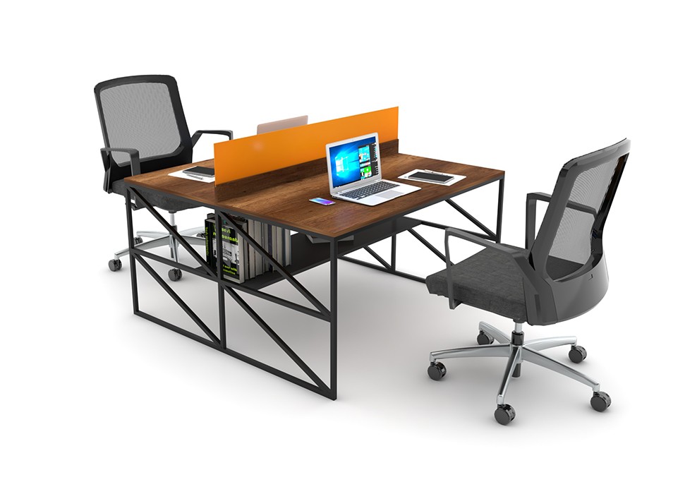 BASIC 2 PERSON WORKSTATION DESK