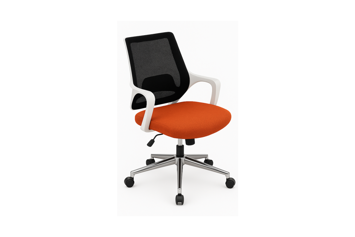 DETİ WORKING CHAIR (WHITE PLASTIC PARTS)