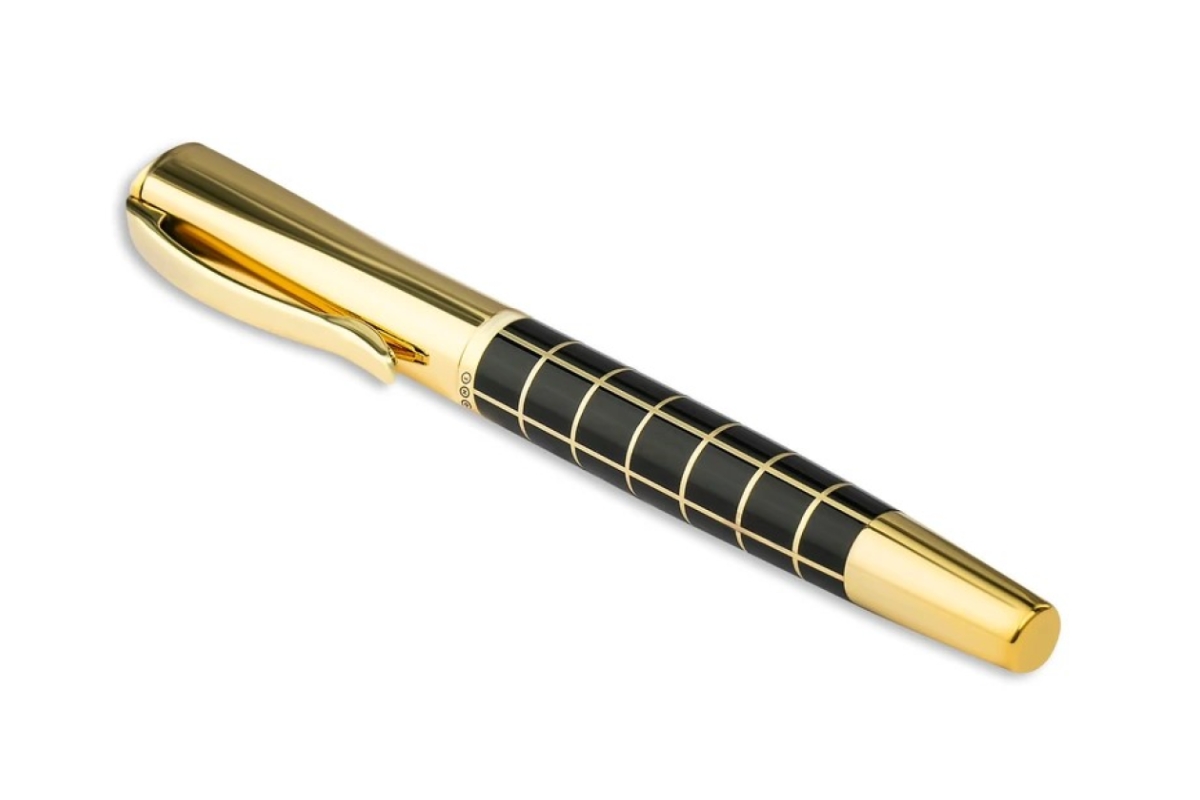 FLOW SİYAH GOLD ROLLER KALEM