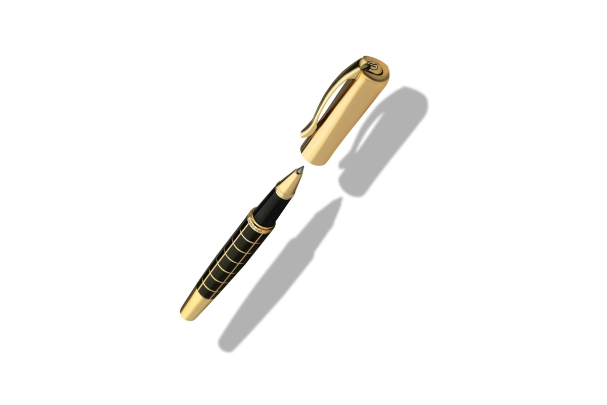 FLOW SİYAH GOLD ROLLER KALEM