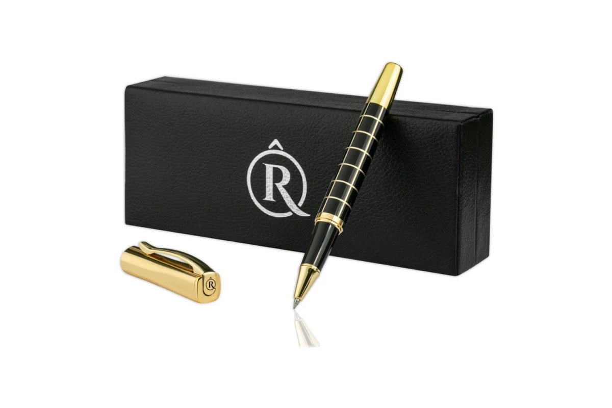 FLOW SİYAH GOLD ROLLER KALEM