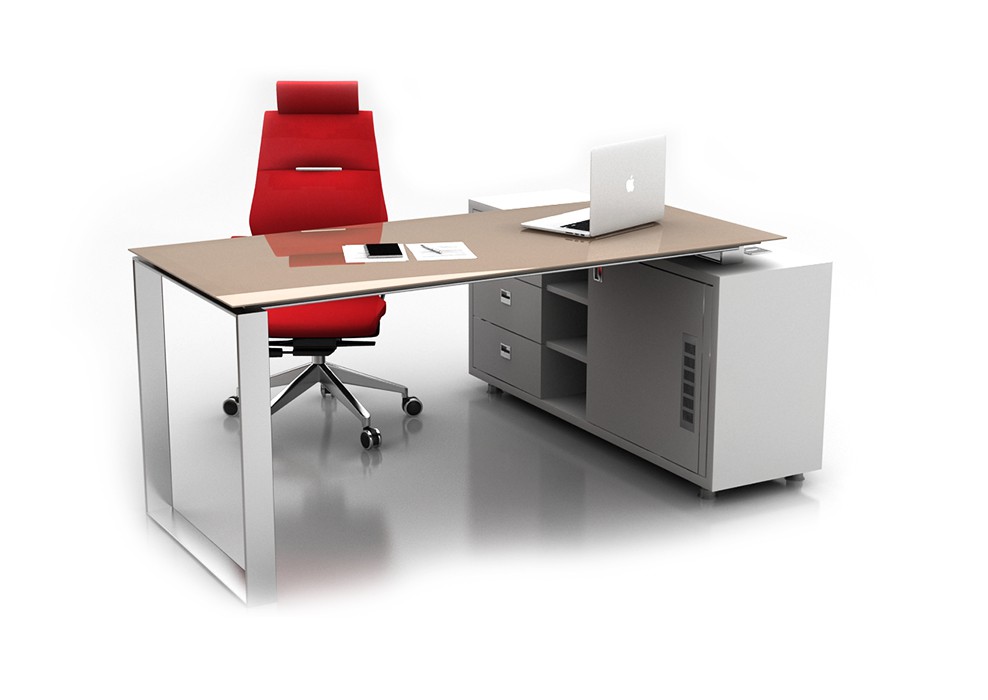 GLASS OFFICE DESK