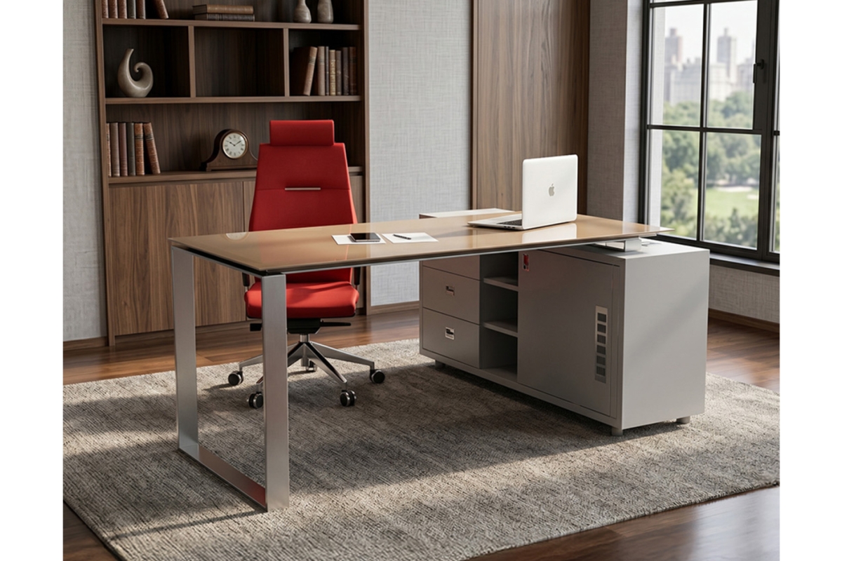 GLASS OFFICE DESK