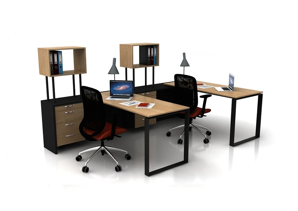 GLASS ORDER 2 PERSON WORKSTATION DESK