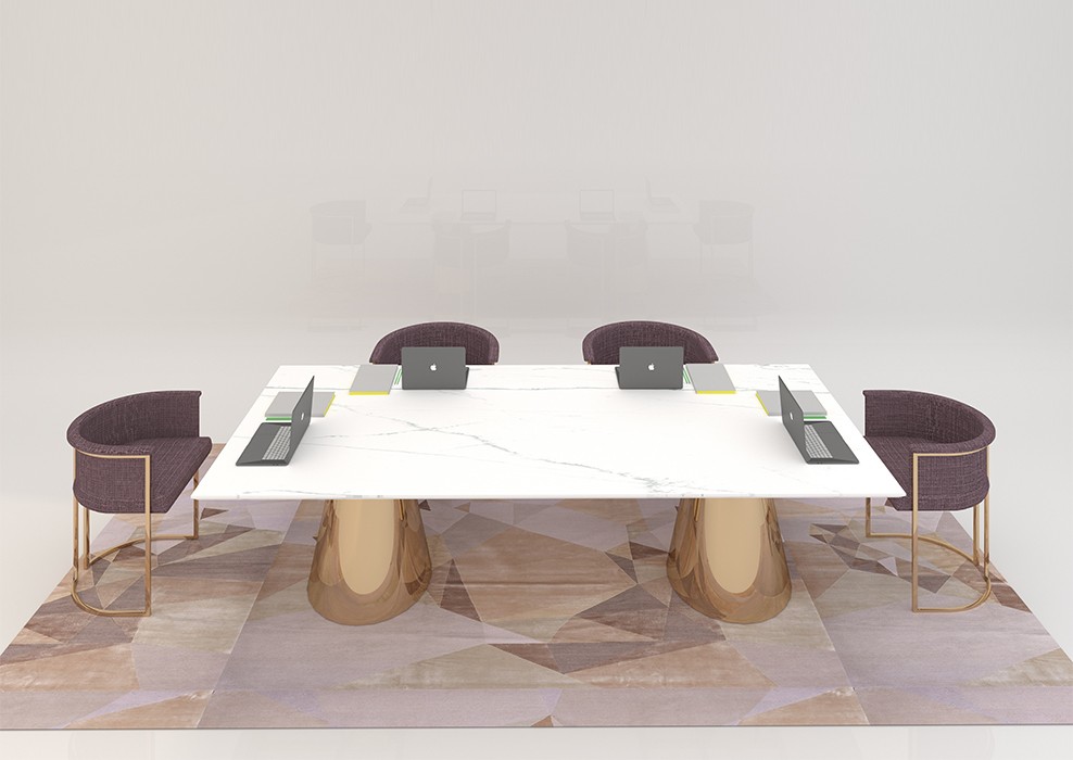 GOLD MEETING TABLE