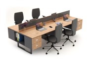 ASTRO 4 PERSON WORKSTATION DESK