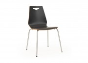 CHAISE PIEDS CHROME STRATIFIÉ