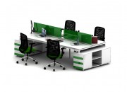 SINERJI 4 PERSON WORKSTATION DESK