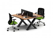 X 2 PERSON WORKSTATION DESK