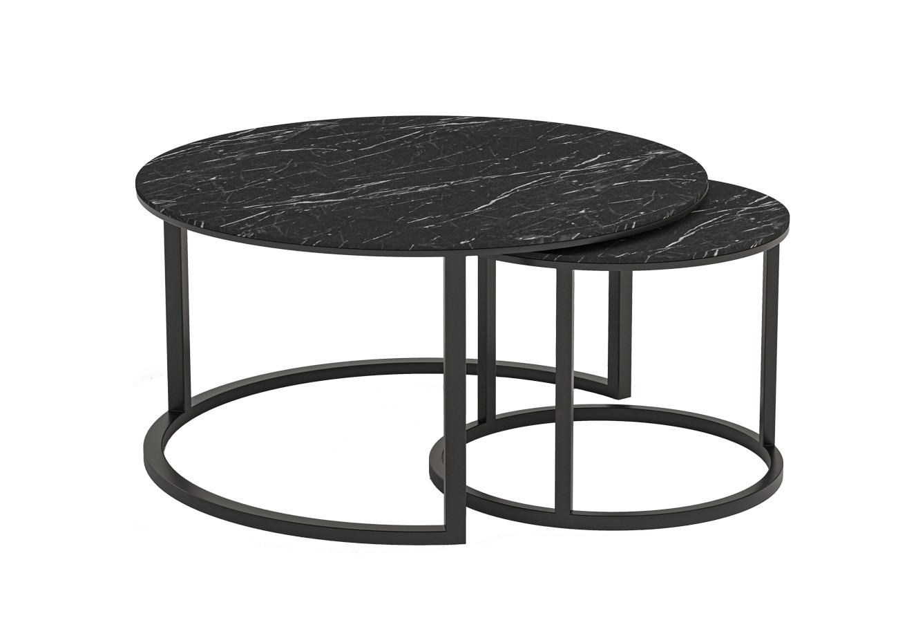 TABLE RONDE DOUBLE LILA