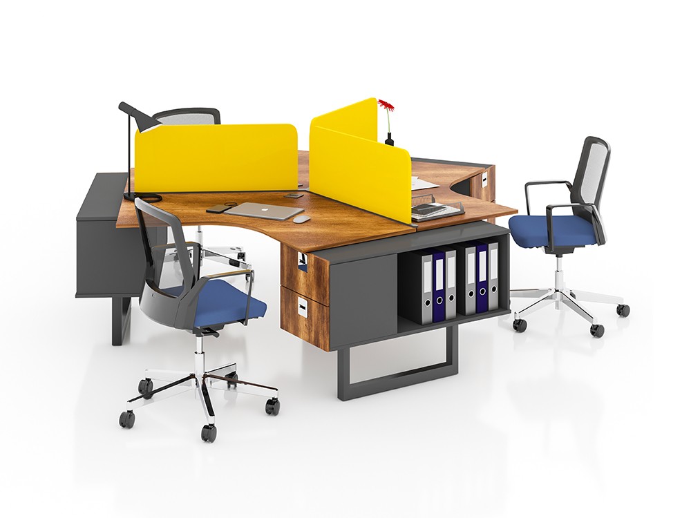 NIL 3 PERSON WORKSTATION DESK