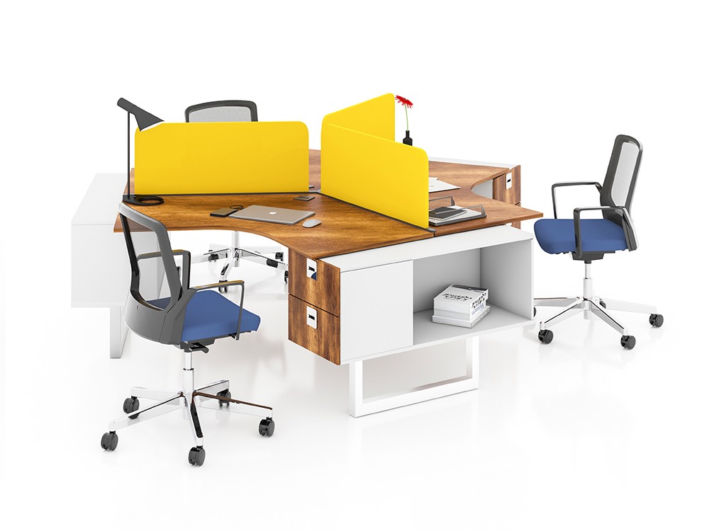 NIL 3 PERSON WORKSTATION DESK