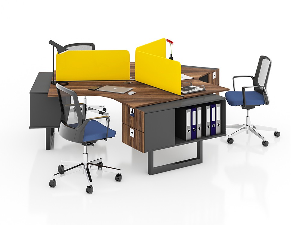 NIL 3 PERSON WORKSTATION DESK