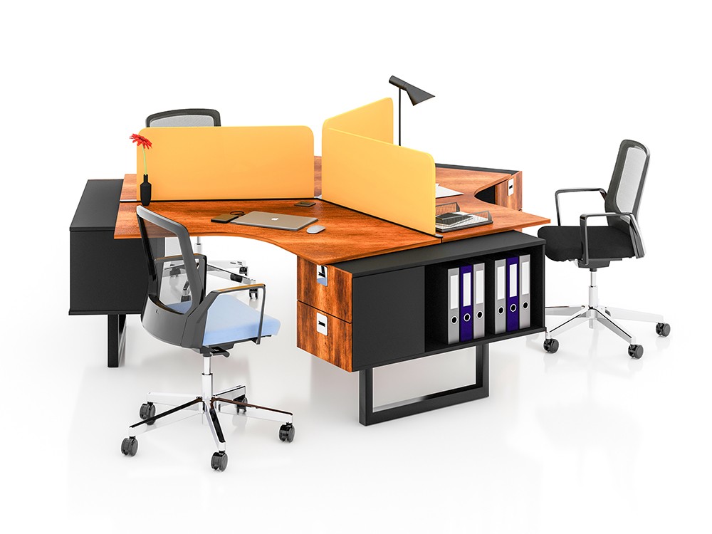 NIL 3 PERSON WORKSTATION DESK