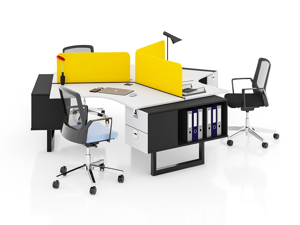 NIL 3 PERSON WORKSTATION DESK