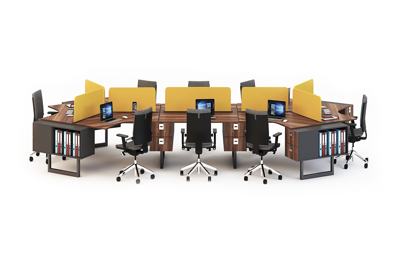 NIL 8 PERSON WORKSTATION DESK