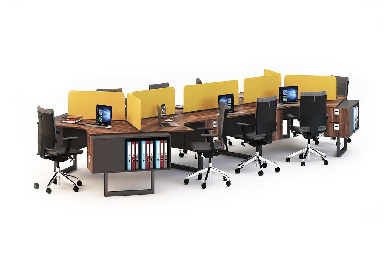 NIL 8 PERSON WORKSTATION DESK