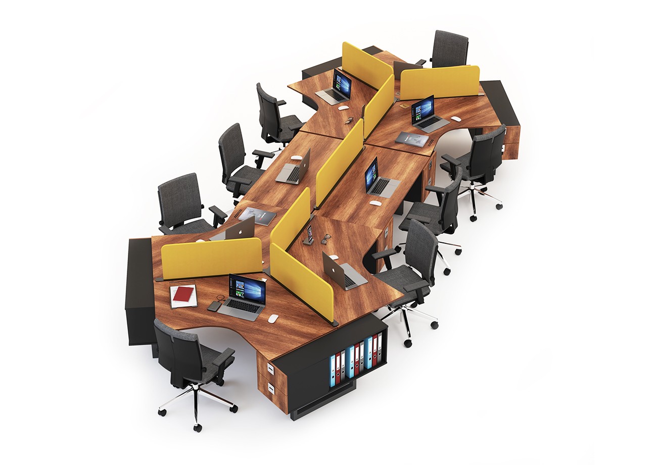 NIL 8 PERSON WORKSTATION DESK