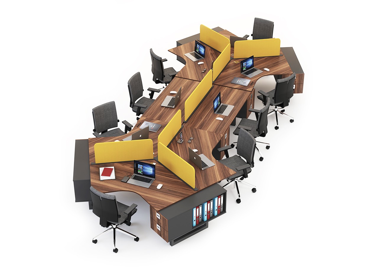 NIL 8 PERSON WORKSTATION DESK