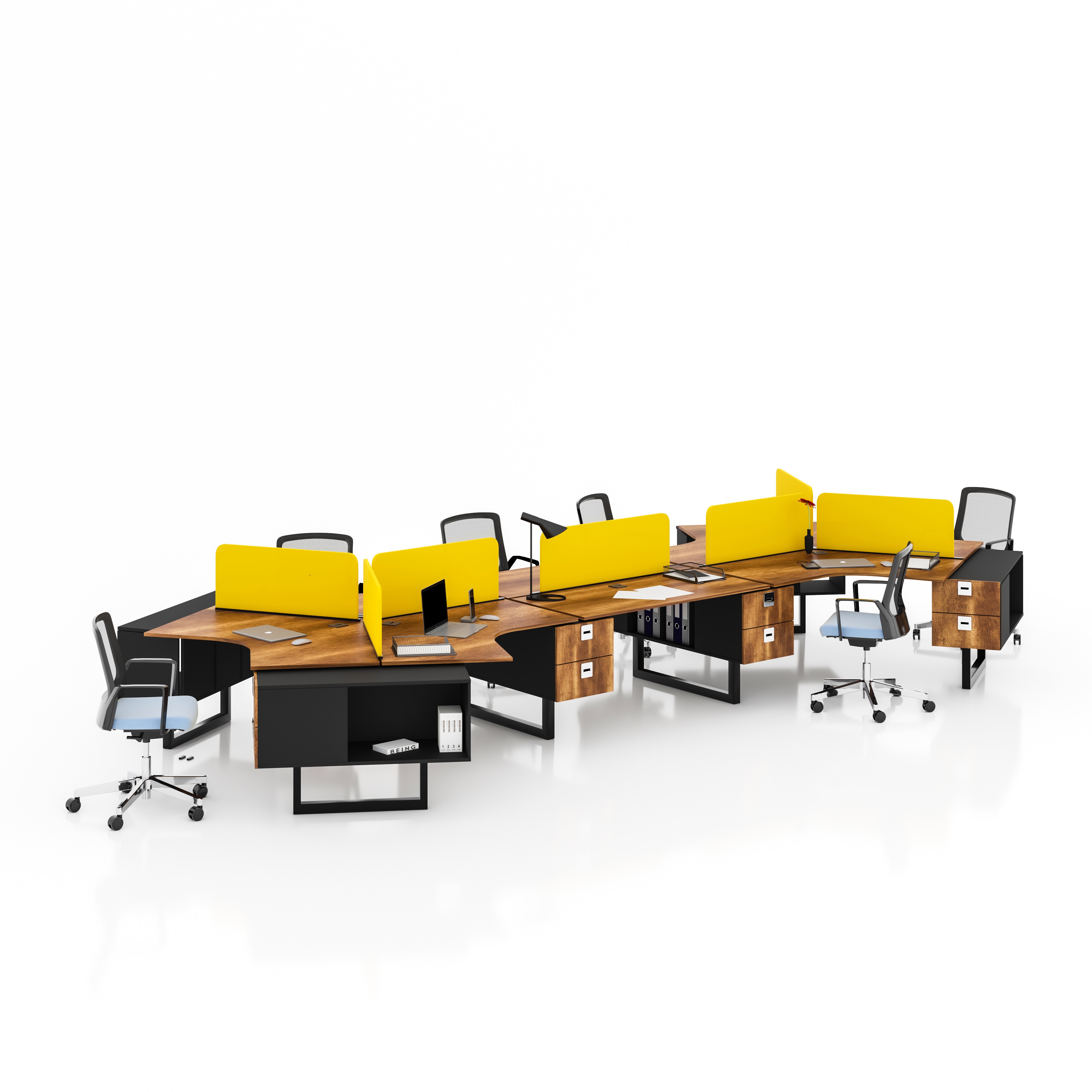 NIL 8 PERSON WORKSTATION DESK