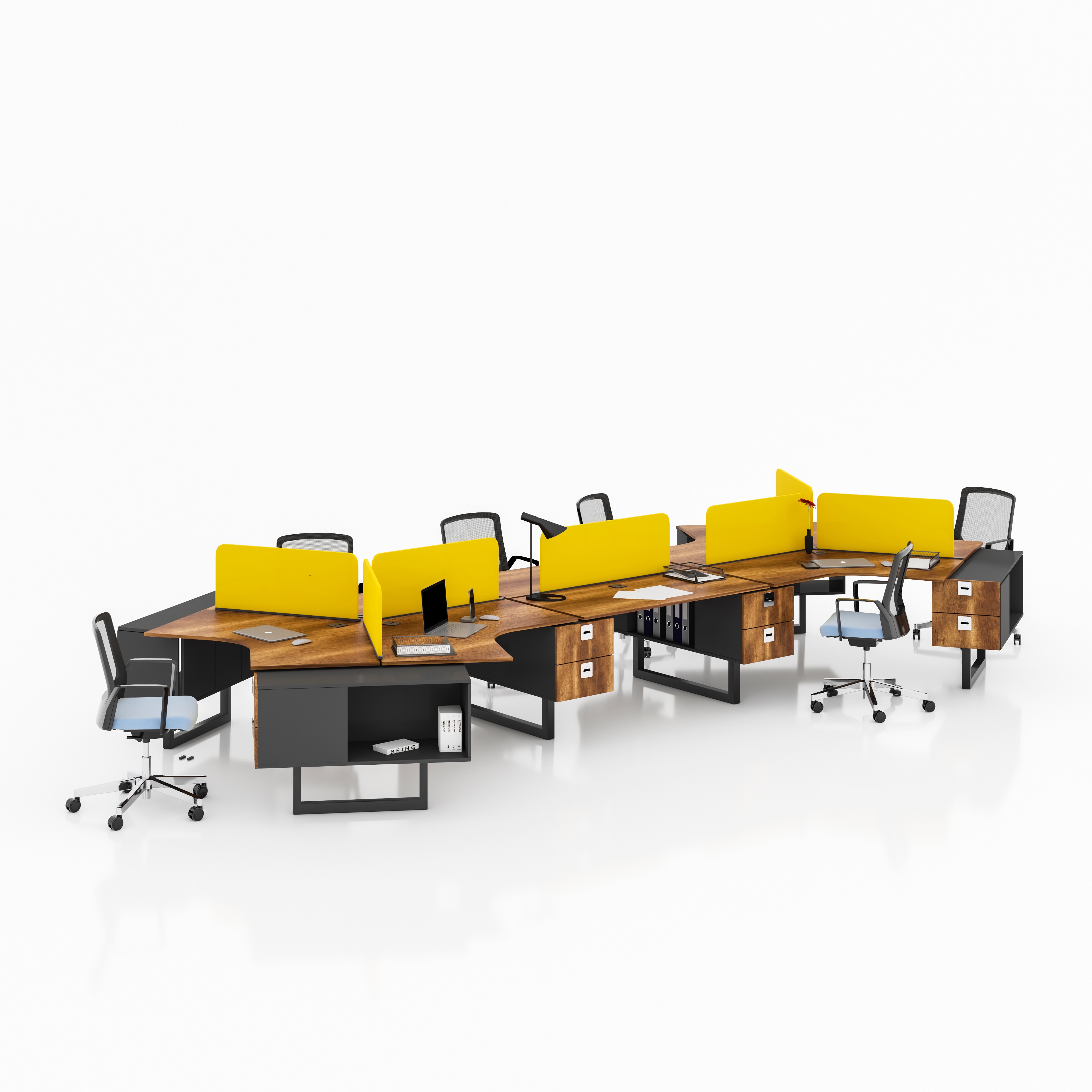 NIL 8 PERSON WORKSTATION DESK