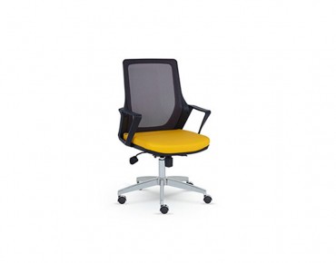 ALPHA OFFICE CHAIR CHROME FEET - AP 1512 K