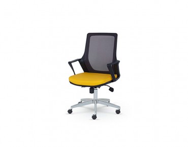 ALPHA OFFICE CHAIR CHROME FEET - AP 1512 K