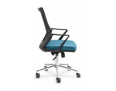ALPHA OFFICE CHAIR CHROME FEET - AP 1512 K