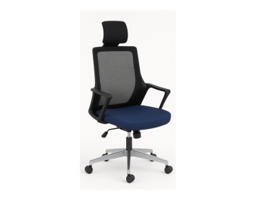 ALPHA EXECUTIVE CHAIR CHROME FEET- AP 1511 K