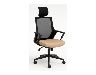 ALPHA EXECUTIVE CHAIR CHROME FEET- AP 1511 K