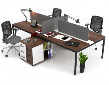 ASTANA 4 PERSON OFFICE WORKSTATION DESK