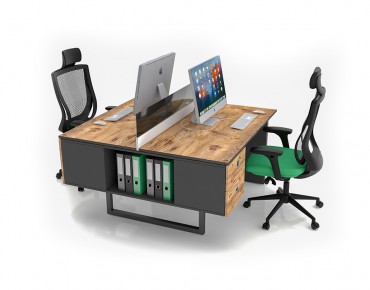 ASTRO 2 PERSON WORKSTATION DESK