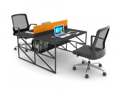 BASIC 2 PERSON WORKSTATION DESK