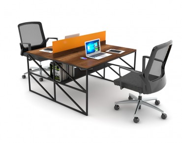 BASIC 2 PERSON WORKSTATION DESK