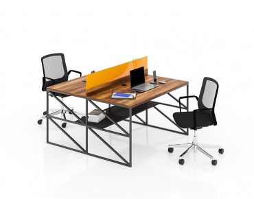 BASIC 2 PERSON WORKSTATION DESK