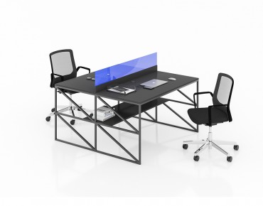 BASIC 2 PERSON WORKSTATION DESK