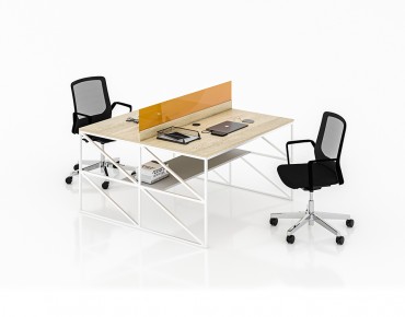 BASIC 2 PERSON WORKSTATION DESK