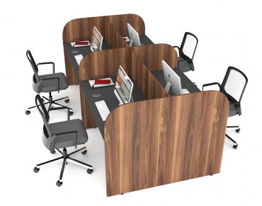 CALL CENTER-4 PERSON WORKSTATION DESK