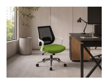 DETİ WORKING CHAIR (WHITE PLASTIC PARTS)