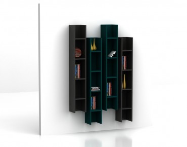 WALL MOUNTED 4 BOOKCASE