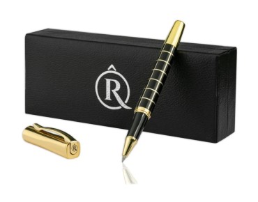 FLOW SİYAH GOLD ROLLER KALEM