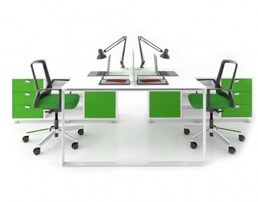 GIFT 2 PERSON WORKSTATION DESK