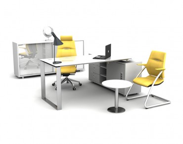 GLASS OFFICE DESK