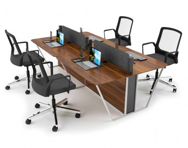 KUBA 4 PERSON WORKSTATION DESK