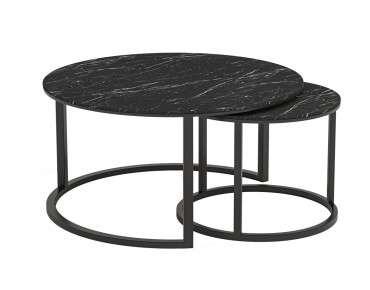 TABLE RONDE DOUBLE LILA